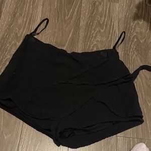 American Threads Black Wrap Skort